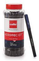 Cello Aerotec Ball Pens (20 Pens Jar - Blue) | Ballpen set of Comfortable and Smooth writing pens 