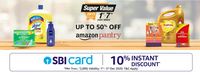 10% Instant Discount on: Amazon’s Super Value Day Store or Amazon Pantry Store or Amazon Fresh(1- 3 Dec)on SBI Cards
