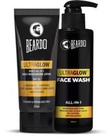 Beardo Ultraglow Lotion & Ultraglow Facewash Combo