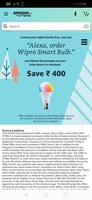 Get Wipro smart bulb @199