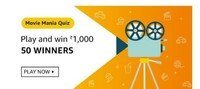 Amazon Movie Mania quiz Play and Win ₹1000 (50 winners) 