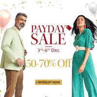 Myntra Pay Day Sale 3rd To 6th December Flat 50% To 70% Off