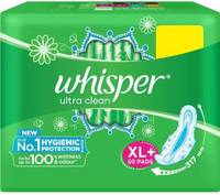 Whisper Ultra Clean XL Plus Wings Sanitary Pad pack of 50
