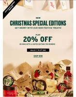 Christmas Special Edition |1-3 Dec| Flat 20% Off On Xmas Gifts & Limited Edition for Members + Additional 10% Off For Members