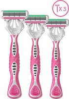 LetsShave Evior 4 Disposable Razor for Women - Pack of 3 Razor  (Pack of 3)