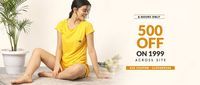 Clovia 6 Hours Only sale- Rs 500 Off on Rs. 1999 Across Site + Extra off on prepaid payment via coupon