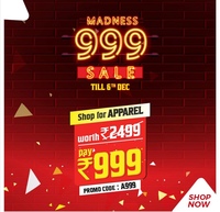 Brandfactory Madness Sale - Apparels @ Rs 999 