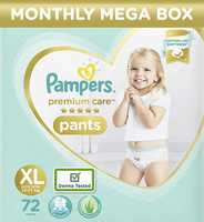 Pampers premium care xl size 72 pc mega box
