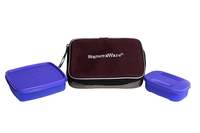 Signoraware Twin Smart Plastic Lunch Box with Bag