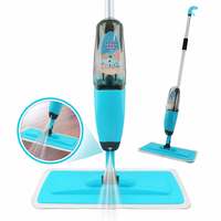Spray 360 Spin Non Scratch Microfiber Mop with Integrated Sprayer - Includes Refillable 700ml Bottle & a Reusable Microfiber Pad.