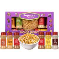 Movie Night – DIY Popcorn Kit, Seasoning Variety Pack (Set of 6)