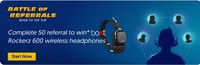 Complete 50 magicpin referral to win boAt Rockerz 600 till 6th dec.