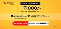 Open New DBS acc, Do a transaction and Get 1000/- Netmeds Evoucher