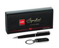 Cello Signature Ethos Special Giftset - Premium Metal Ball Pen with Keychain | Perfect for Festive Gifting

