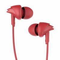 boAt BassHeads 100 T Wired Earphones with Super Extra Bass, Hawk-Inspired Design & Mic (Furious Red)