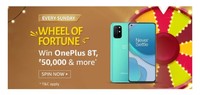Amazon Wheel Of Fortune Play and Win OnePlus 8T, Rs. 50000 & More