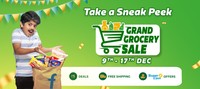 Grand Grocery Sale 9th - 17th Dec : Save Upto 350 on Steal Deals + Buy more Save More 