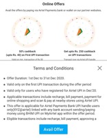Airtel UPI - 50% cashback upto ₹40