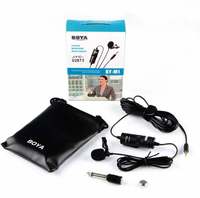 (Renewed) Boya BYM1 Omnidirectional Lavalier Condenser Microphone with 20ft Audio Cable (Black)@ 170
