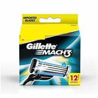 Gillette Mach 3 Manual  Shaving Razor Blades (Cartridge) 12s pack