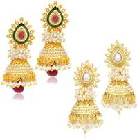 Gorgeous Jhumki Alloy Earring Set