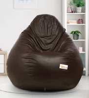 Classic XXXL Bean Bag with Beans in Brown Colour