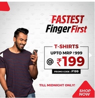 Brand factory Fastest finger first t shirt Upto 999 @199 Only