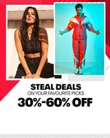 Reebok Steal Deals Upto 60% Off On Clothing Footwear and accessories + 10% Extra Cashback with HDFC