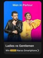 Flipkart ladies vs gentlemen e23 Men in parlour win Realme narzo 10A smartphone (1 winner), GVs and SCs