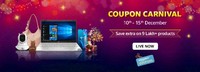 Amazon Coupon Carnival 10th - 15th December : Save Extra On 9 Lakh + Products