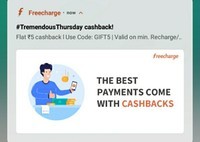 FreeCharge user Specific codes get 100% upto 30 cashback on recharge/bill payment