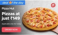 Zomato DoD - Get Pizza Hut personal pizzas at 149
