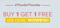 WOW Thunder Thursday  : Buy 1 Get 1 Free