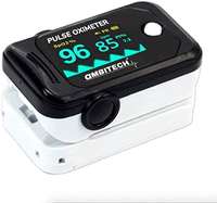 AmbiTech High Accuracy Fingertip Pulse Oximeter, SpO2, Perfusion Index with OLED Display (Made in India-Black) 