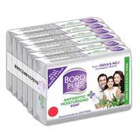 BoroPlus Antiseptic + Moisturizing Soap - Neem, Tulsi & Aloe Vera (Pack of 6)