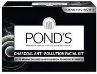 Pond’s Charcoal Anti-pollution Home Facial Kit - With Cleanser, Scrub, Revitalizing cream, Massage Cream, Mask & Finishing Cream 72 g