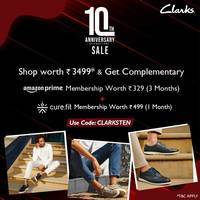 Clarks Anniversary Sale Upto 50% off + Complementary Subscription 