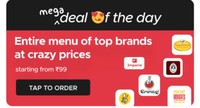 Mega Deal of the Day - Entire menu of top brands at crazy prices  