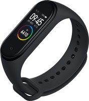 Mi Smart Band 4 (Black Strap, Size : Regular)