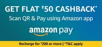 Dishtv recharge Flat 50 cashback on 200