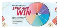 Amazon Funzone Christmas edition Spin and win rewards
