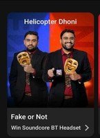 Flipkart Fake or not fake 15 Dec season 4 episode 3 "Helicopter Dhoni" Win 2 soundcore bluetooth Headsets, GVs and SCs