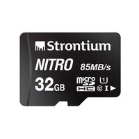 Strontium Nitro 32GB Micro SDHC Memory Card 85MB/s UHS-I U1 Class 10 