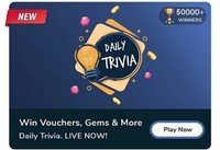 Flipkart daily trivia 16 Dec win vouchers gems and lot more