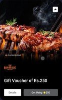 Barbeque Nation 250₹ GV for supercoins