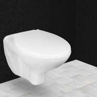 Hindware Flora One Piece Wall Mounted Western Toilet Commode 