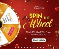 FirstCry Parenting Spin the wheel and win new year prizes worth rs.25000