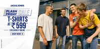 Jack and Jones Flash Friday Sale | T-shirts at Rs. 599
