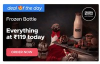 Frozen Bottle Restaurant - Everything at  ₹ 119 (Zomato deal of the day)