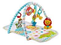 Fisher-Price Original Colourful Carnival 3-in-1 Musical Activity Gym, Colourful Playmat & Floor Gym for Lay and Play for on The go Play!